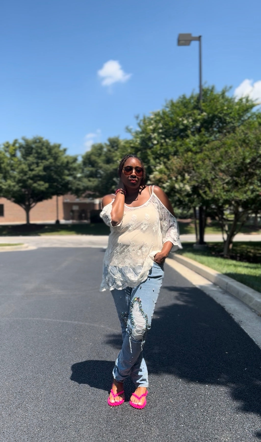 Lace Boho Top