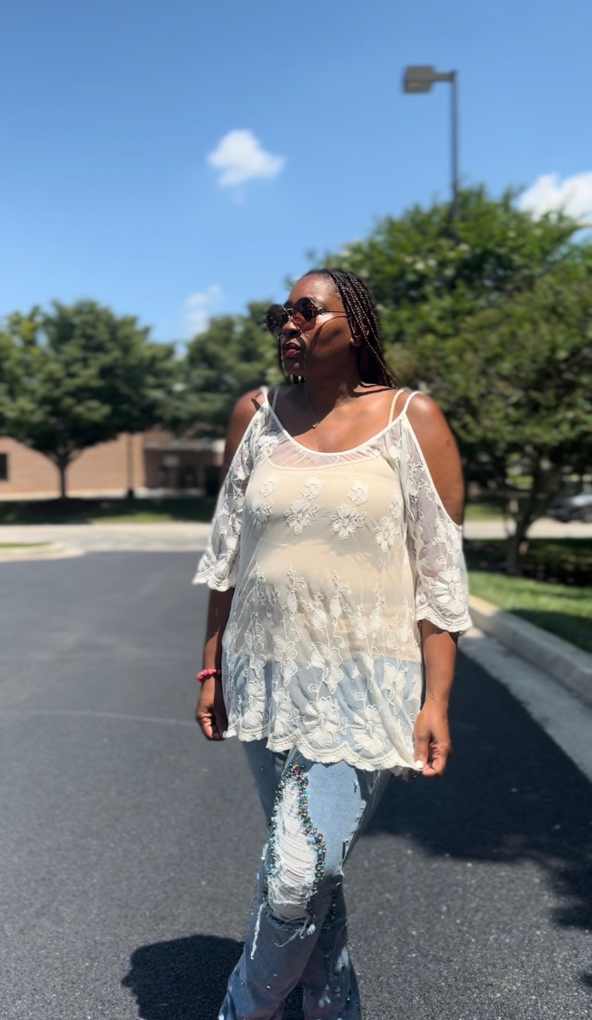 Lace Boho Top