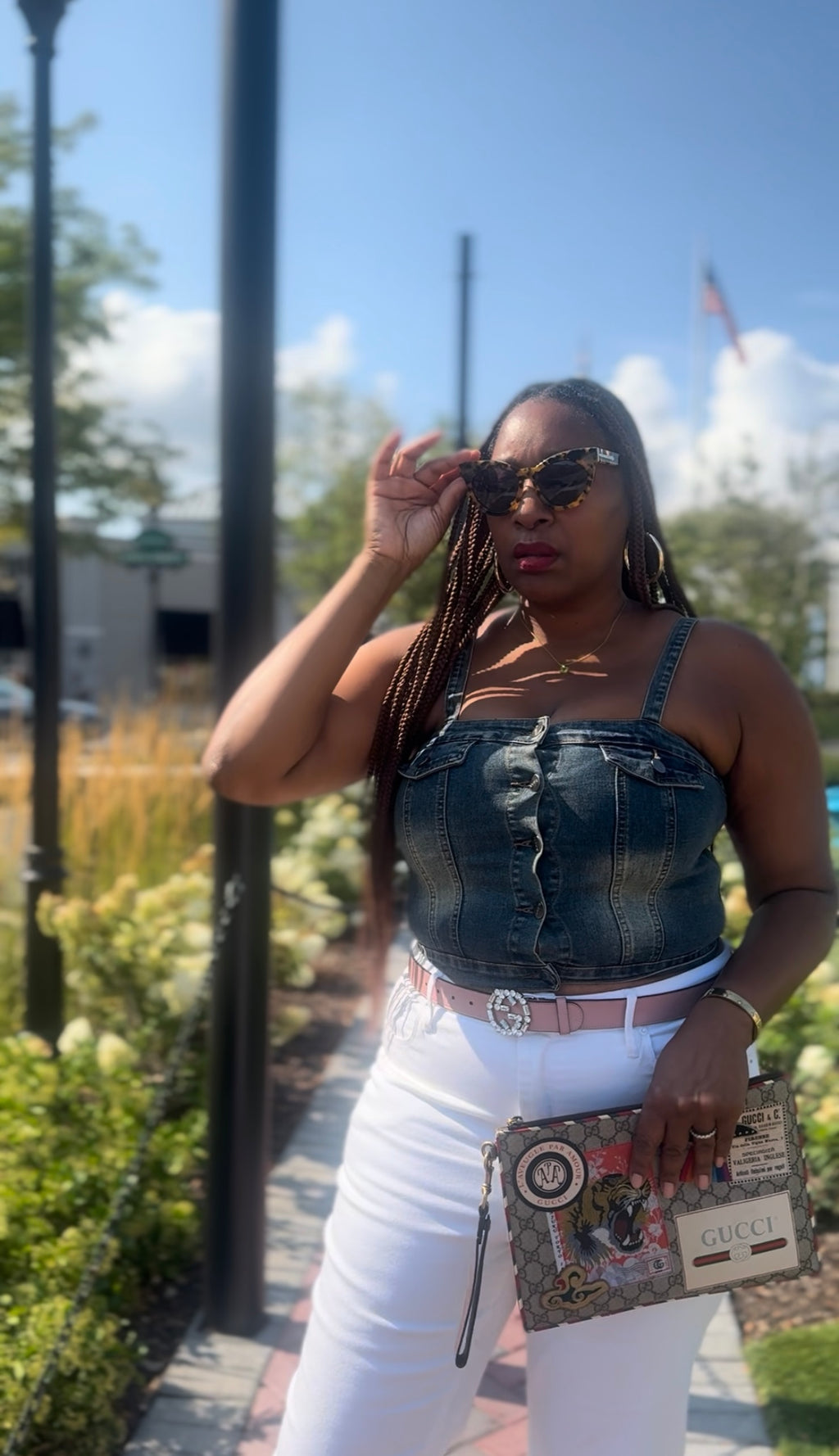 The Vintage Denim Crop Top