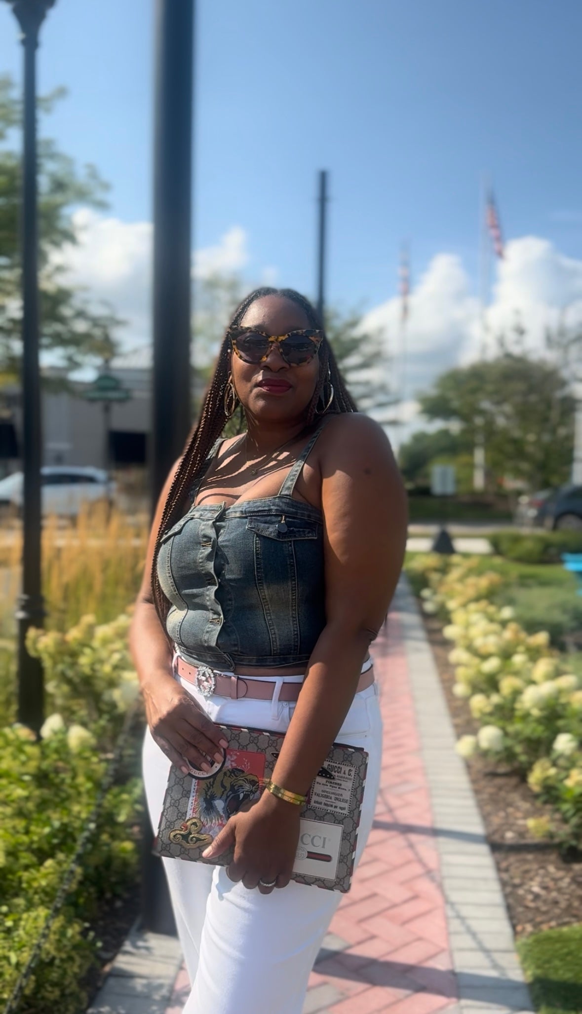 The Vintage Denim Crop Top