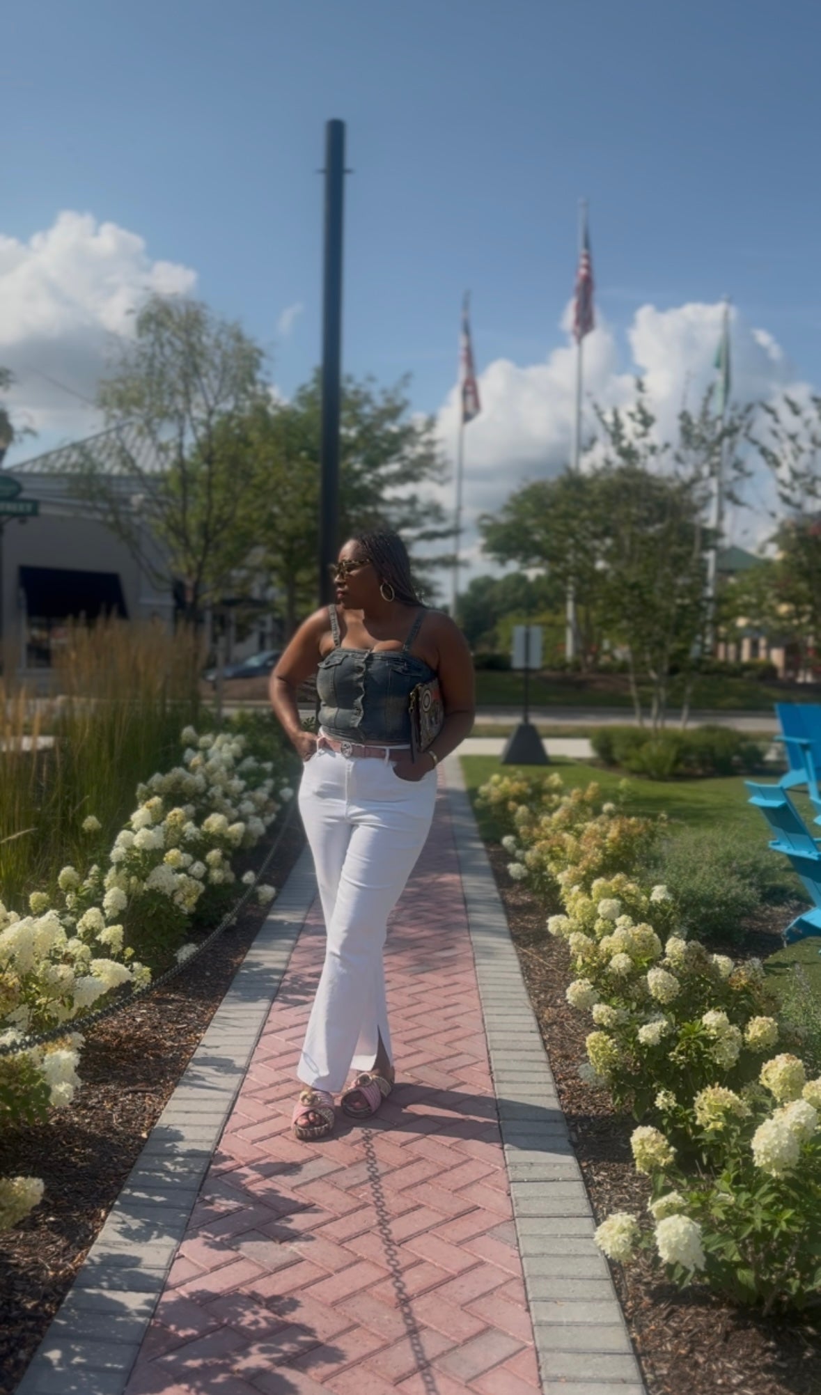 The Vintage Denim Crop Top