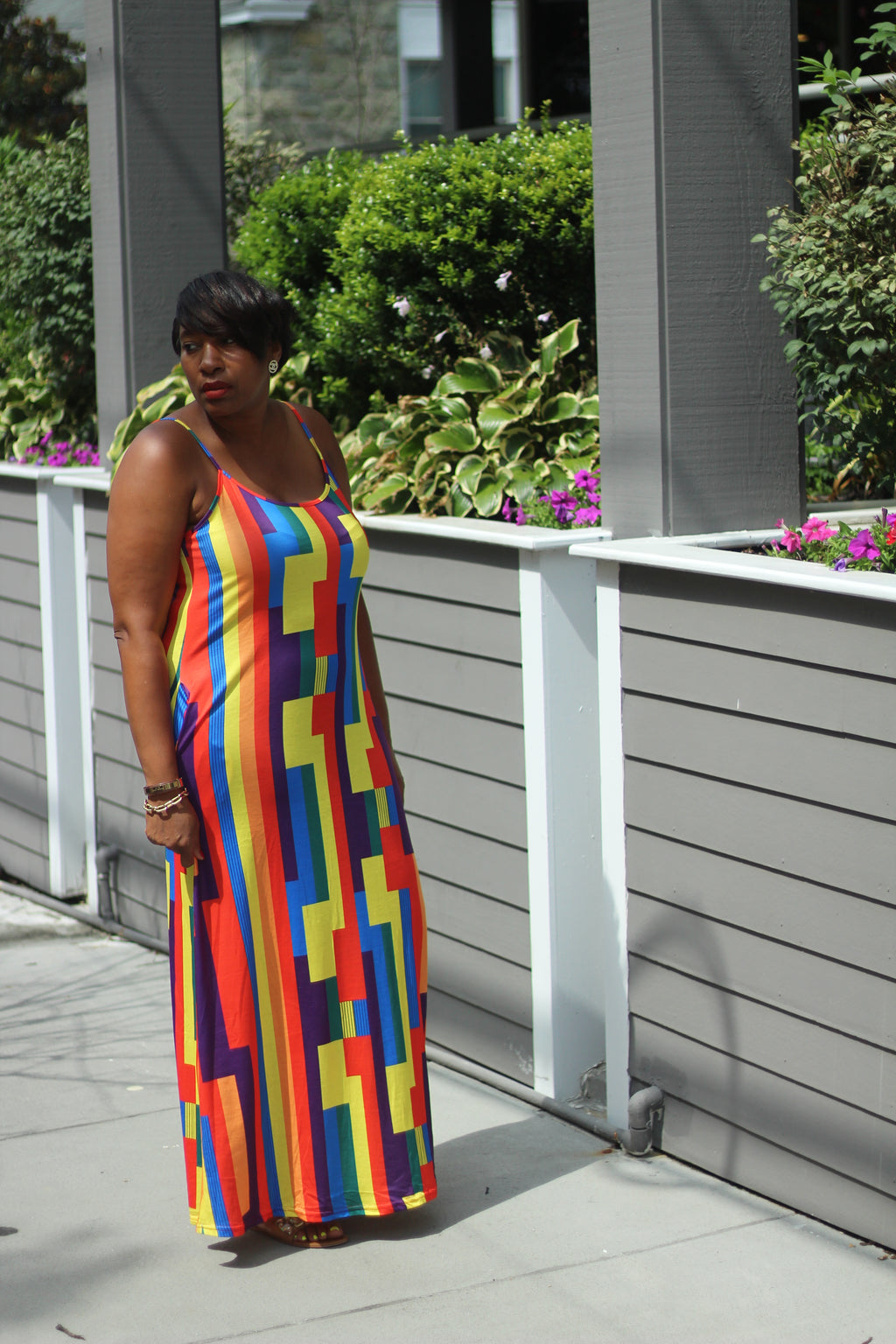The Patterns Prevail Maxi Dress