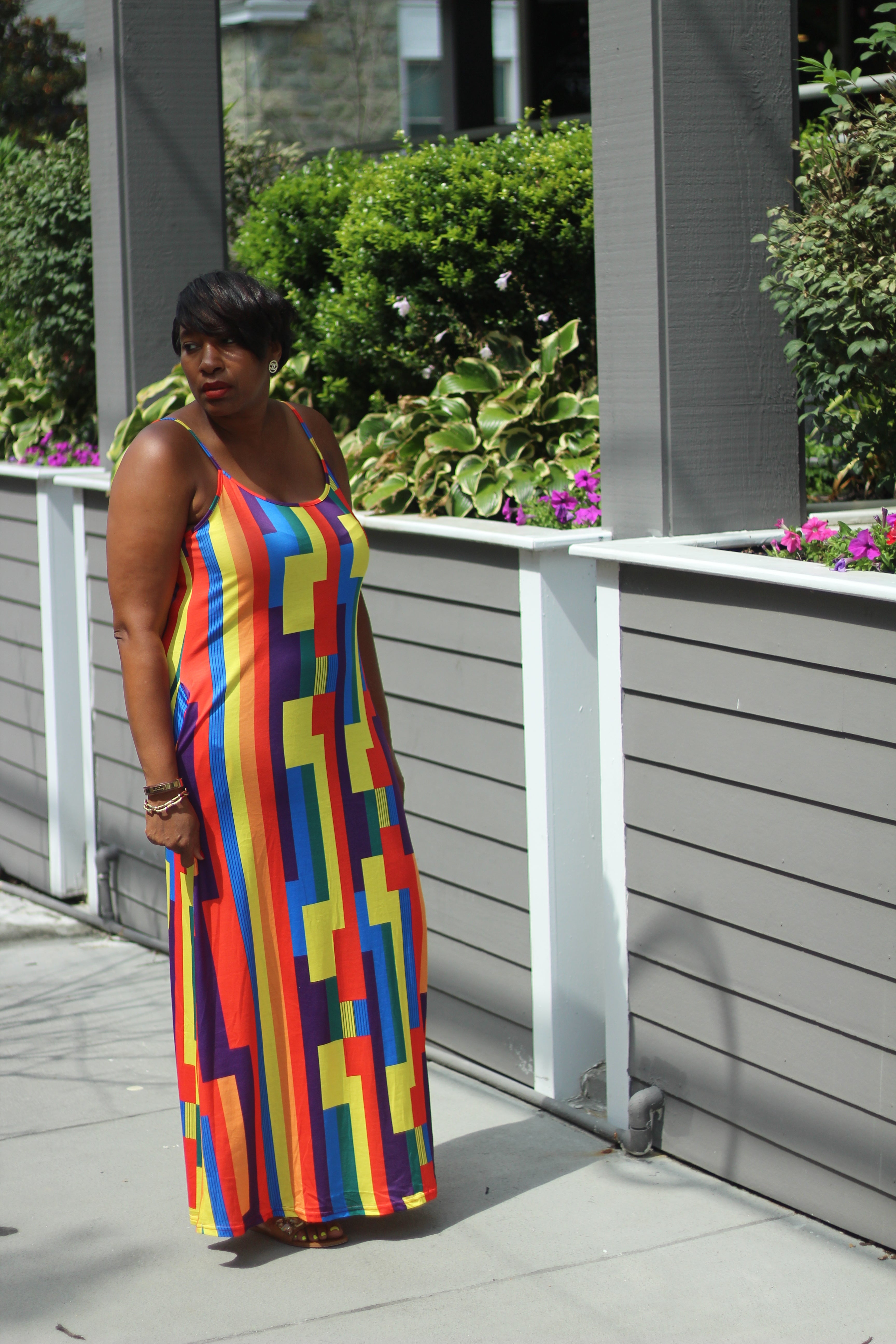 The Patterns Prevail Maxi Dress