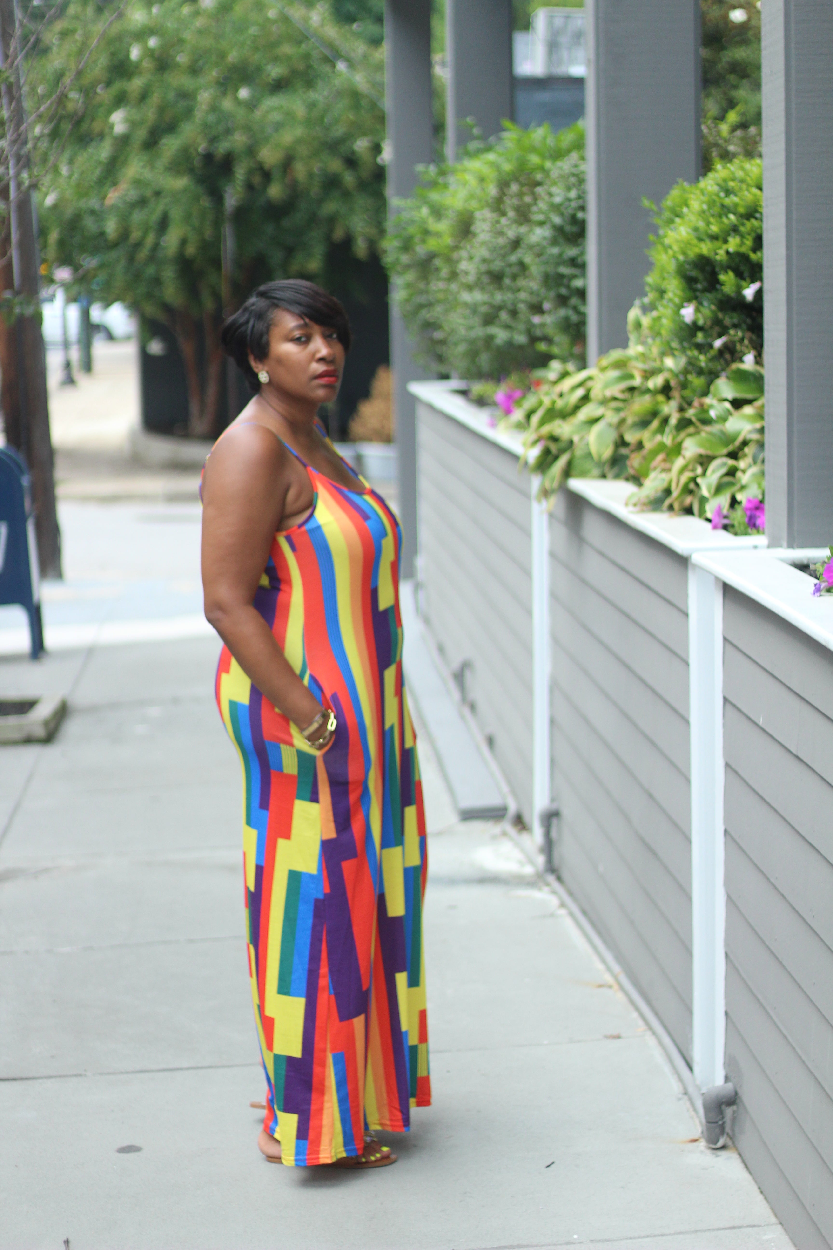 The Patterns Prevail Maxi Dress