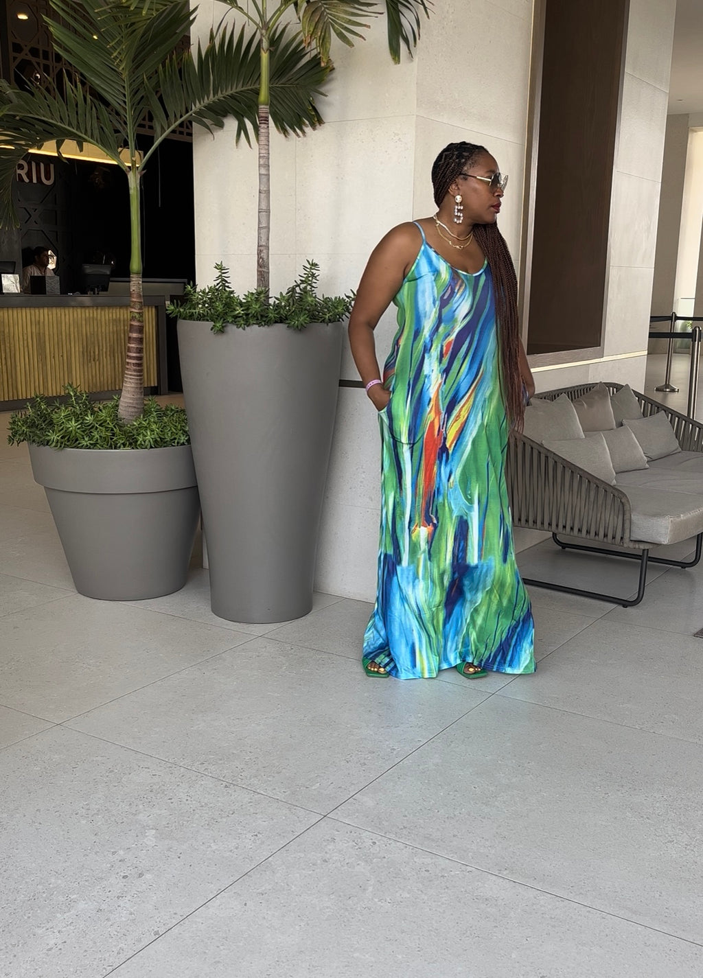 The Turquoise Vibes Dress