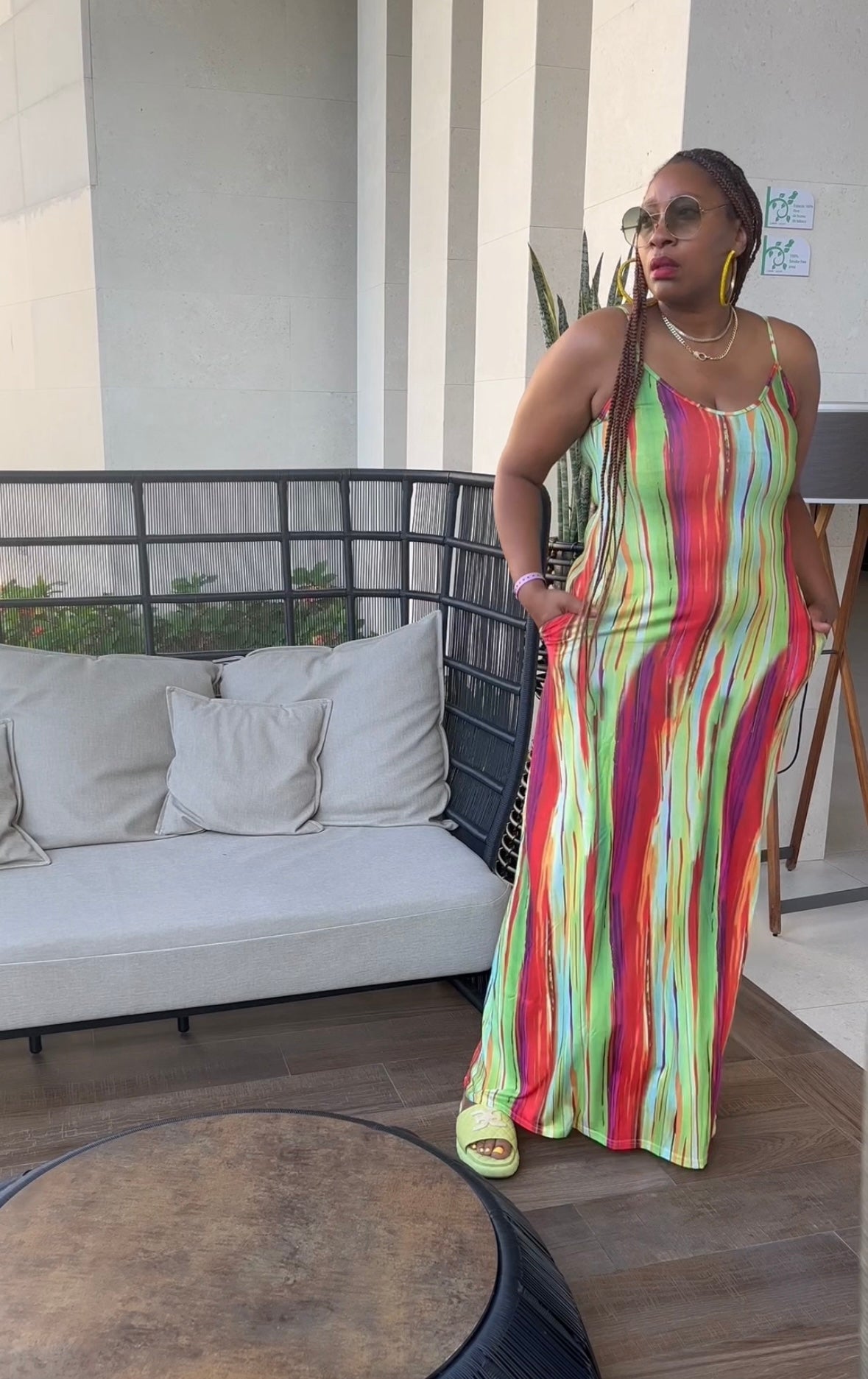 The Art of Green Dress
