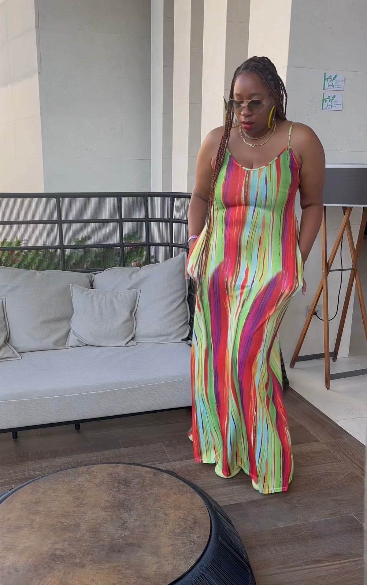 The Art of Green Dress